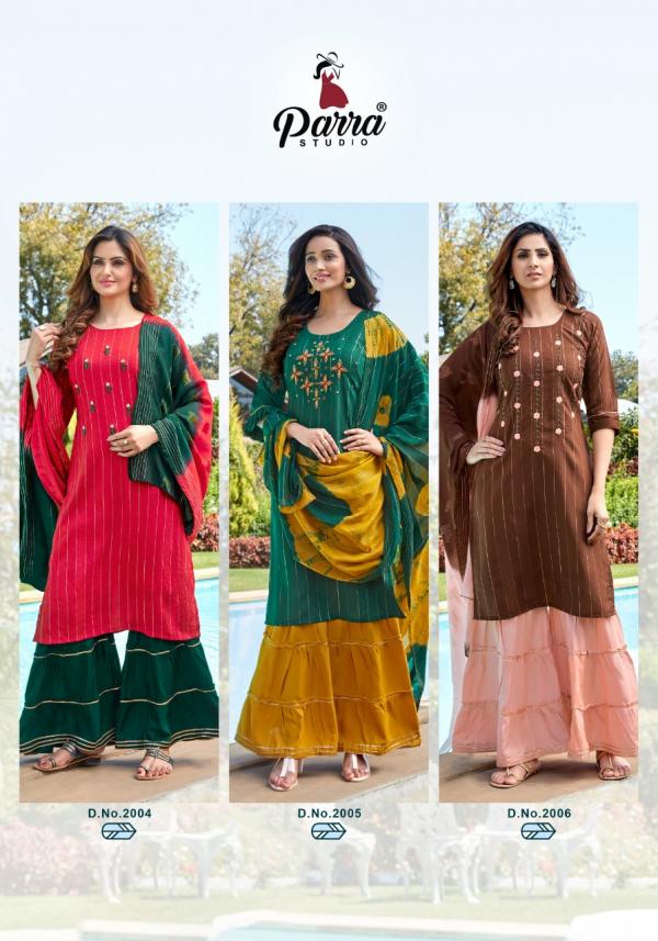 Parra  Raghini 2 Desigenr Viscose Readymade Salwar 